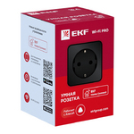 Умная розетка EKF Сonnect PRO Wi-Fi черная