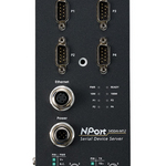 NPort 5450AI-M12 4-портовый виброзащищенный преобразователь RS-232/422/485 в Ethernet